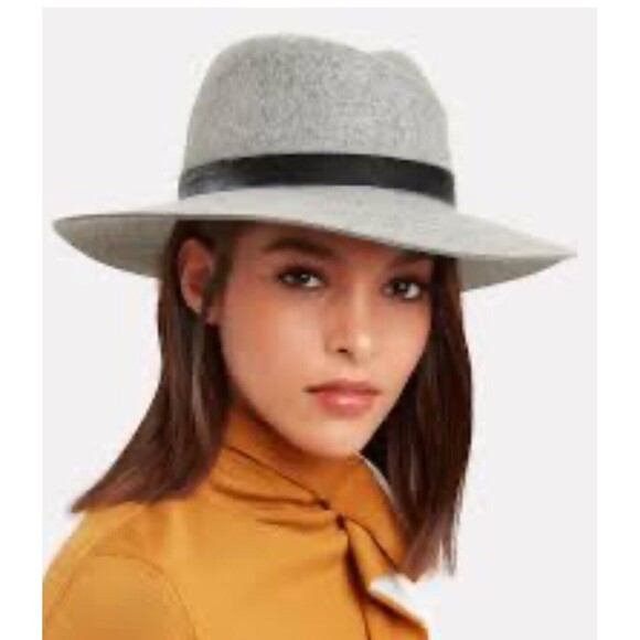Rag & Bone Zoe Wool Fedora In Gray Sz S New main image 7